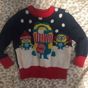 Toddler Boys Minion Christmas Sweater